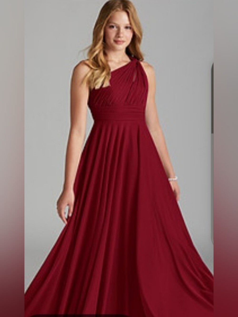 Azazie One-Shoulder Rust Gown. Excellent Condition Never Worn.  NWOT. Size A14
